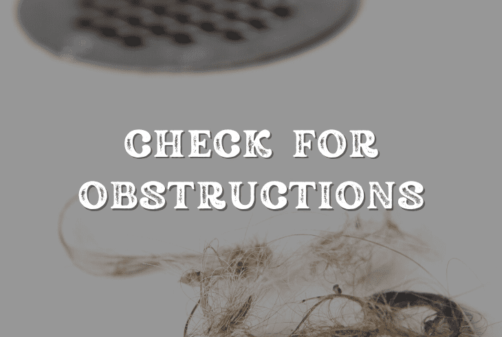 check for obstructions