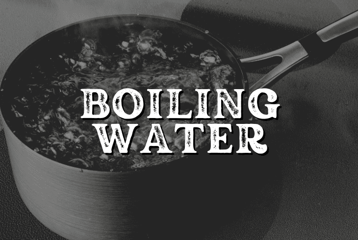 pour boiling water