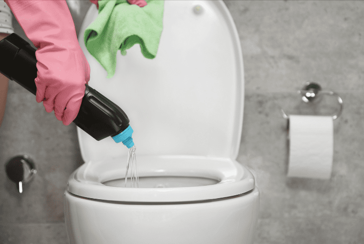 use the liquid fire in toilet