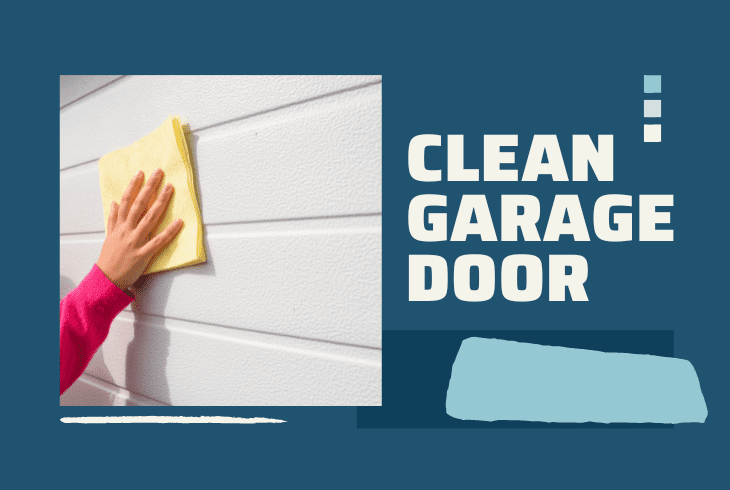clean garage door