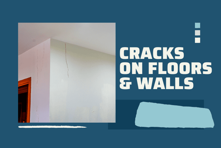 on floors and walls