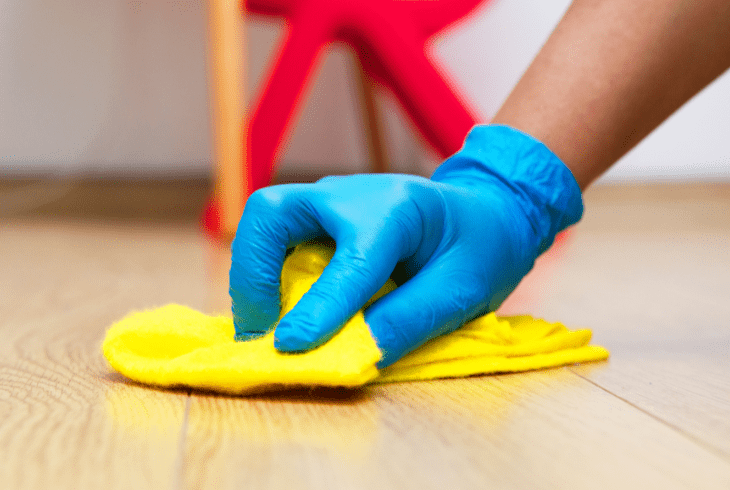 clean surface wood