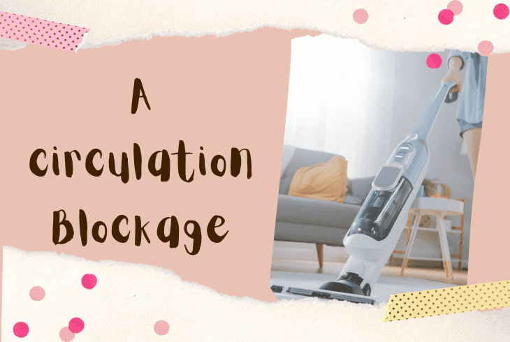 the circulation blockage