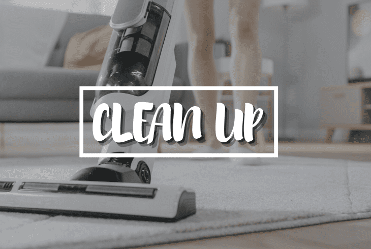 clean up