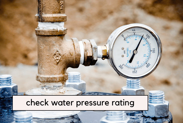 check water pressure