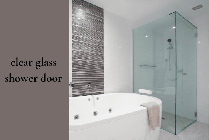 clear glass door