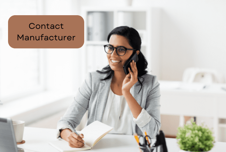 contact manufacturer or store