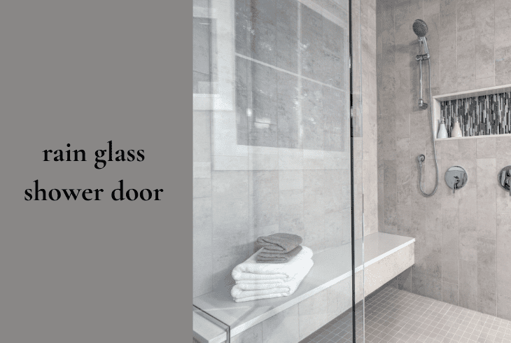 rain glass shower door