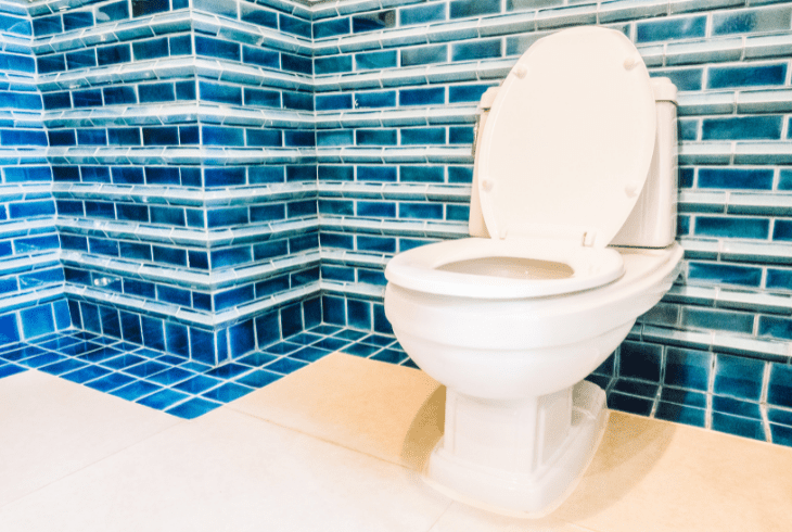 test toilet out