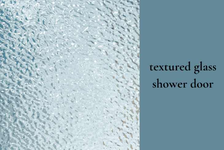 textured glass shower door