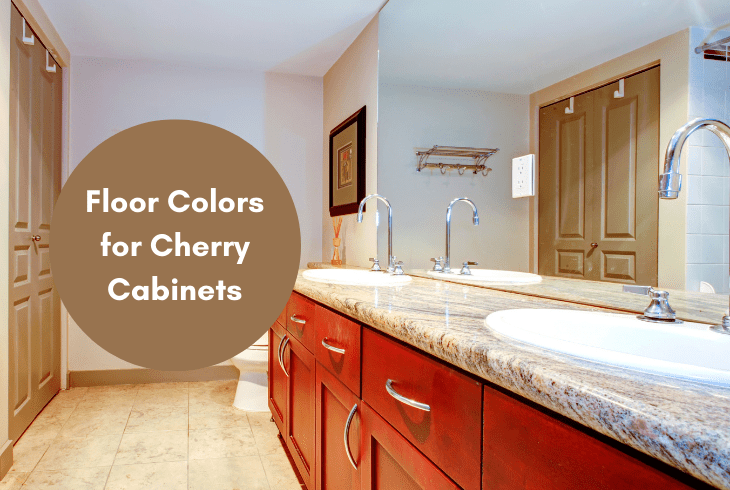 floor colors cherry cabinet