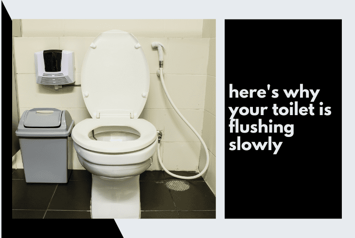 why toilet flush slowly