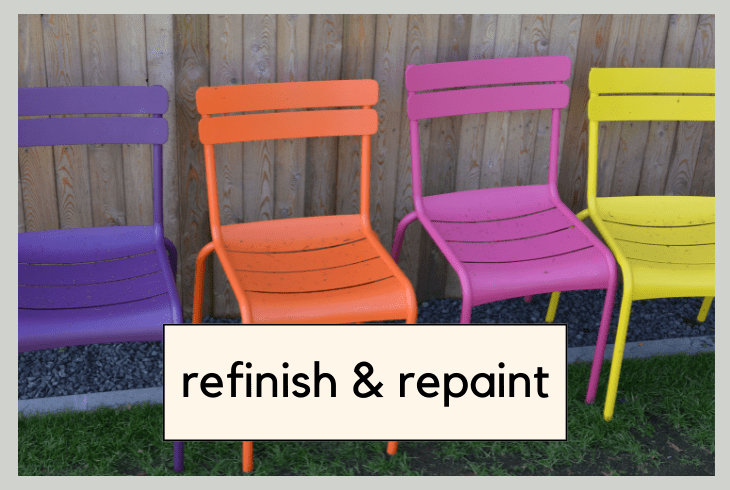refinish repaint chairs