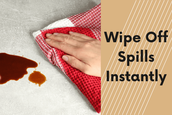 wipe spills