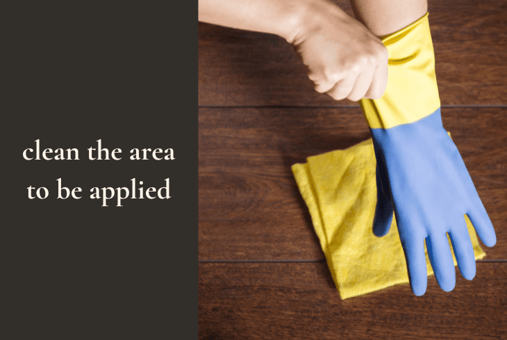clean the area