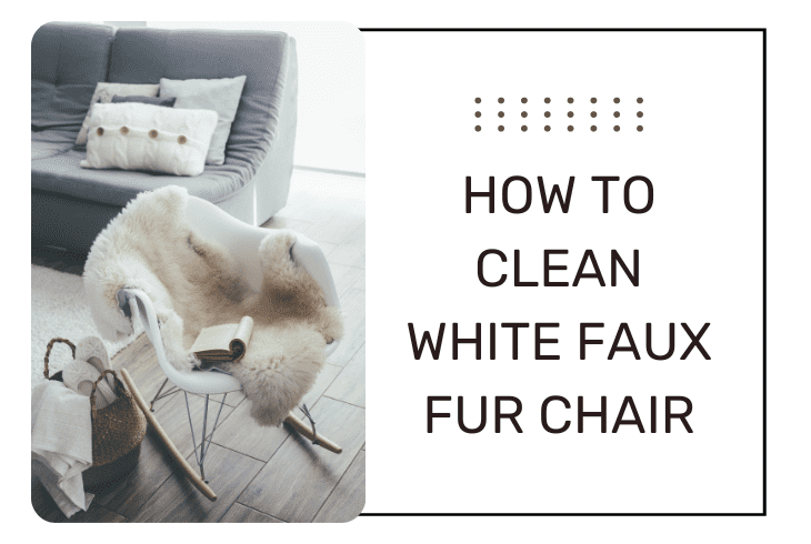 clean white faux fur
