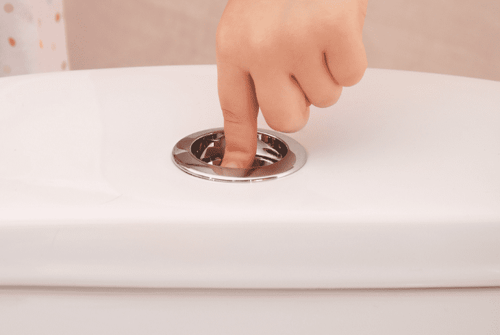 deplete the toilet tank