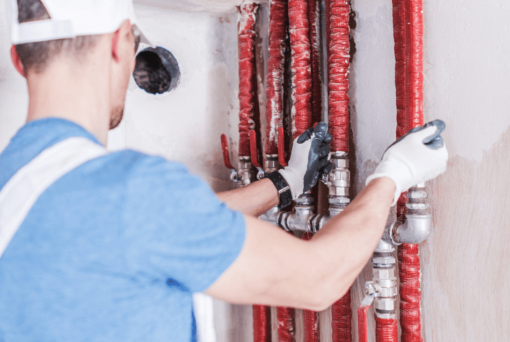 check water supply line