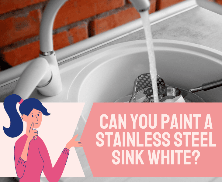 white paint sink