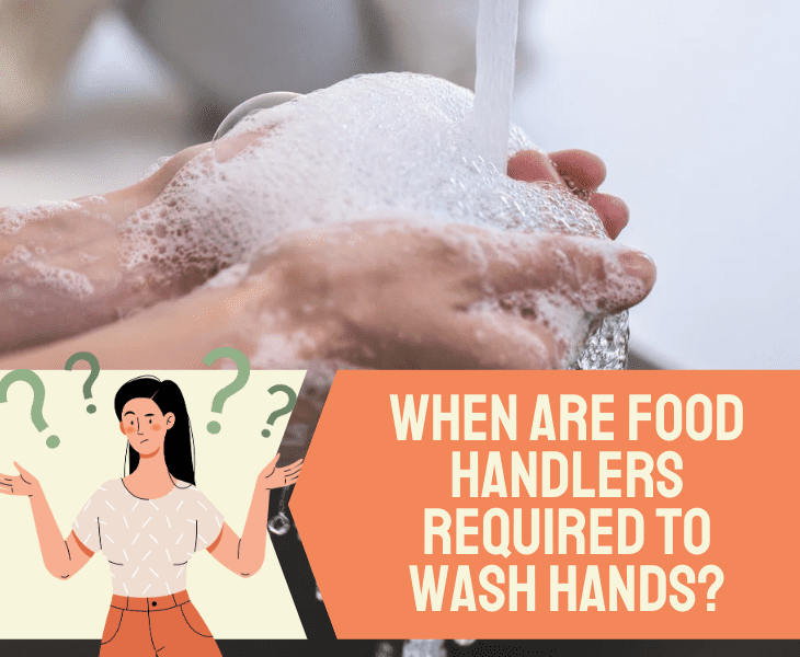 when food handlers wash hands