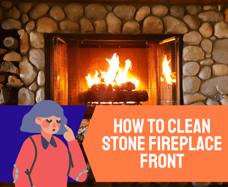 how to clean fireplace front