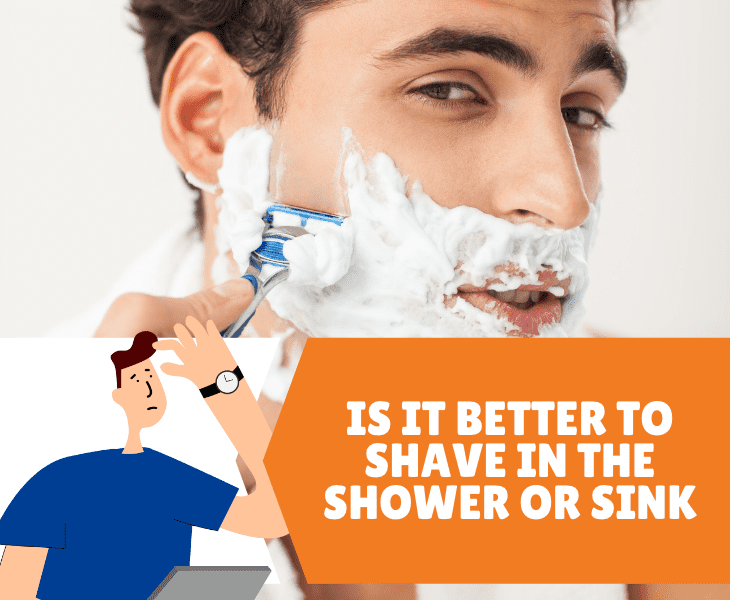 shave in shower or sink