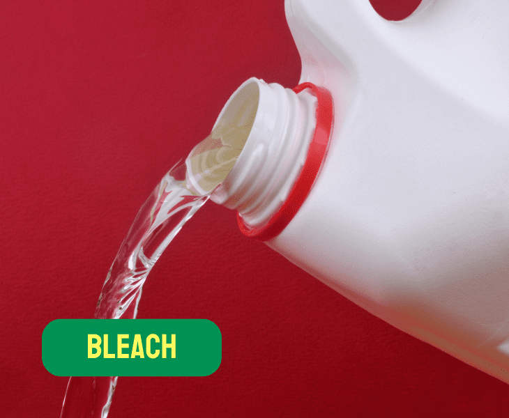 using bleach