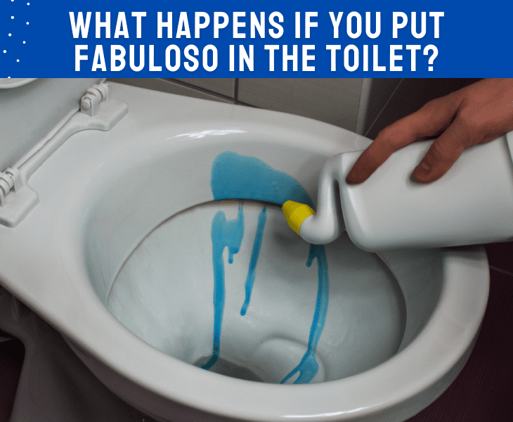 what happens fabuloso in toilet