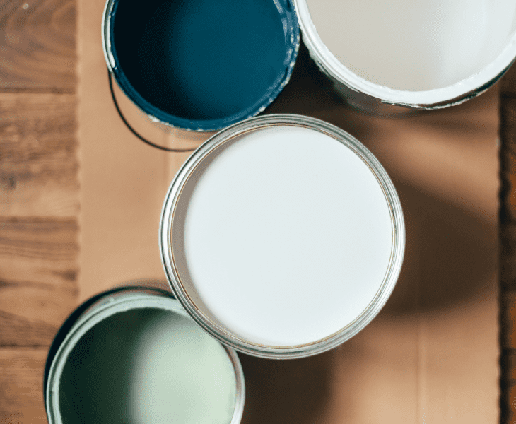 open can of paint