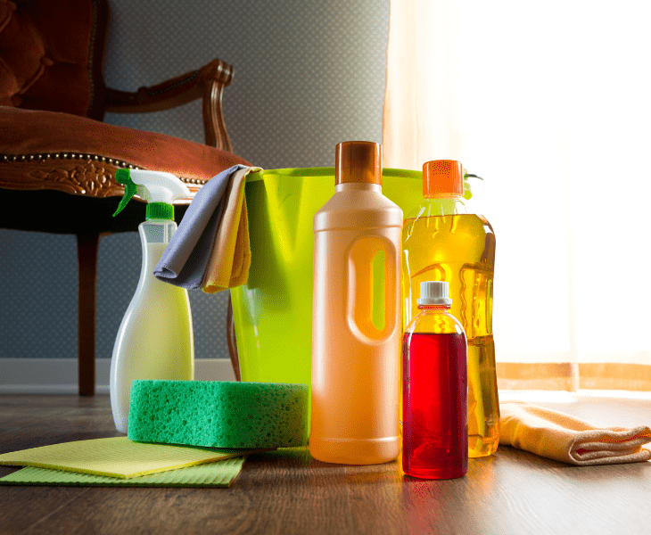 various cleaning chemicals