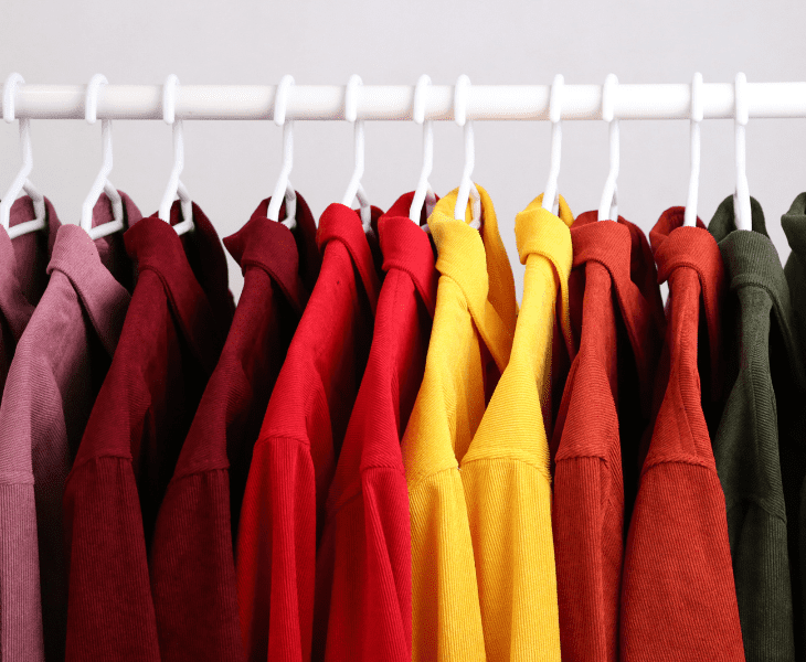 dark colored clothes