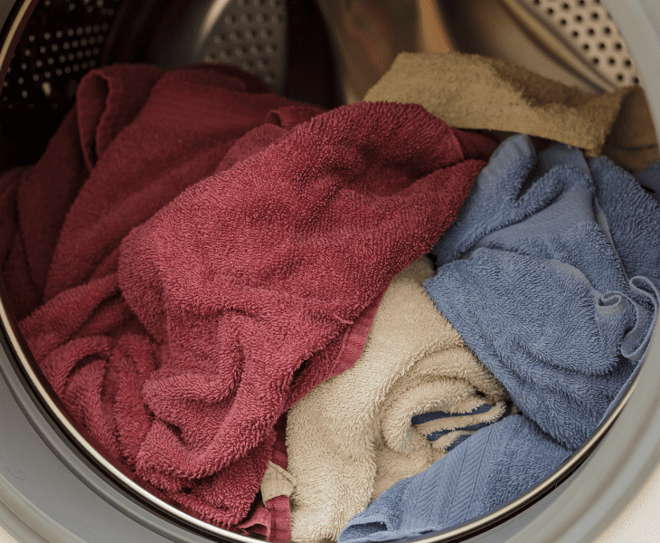 towels in dryer