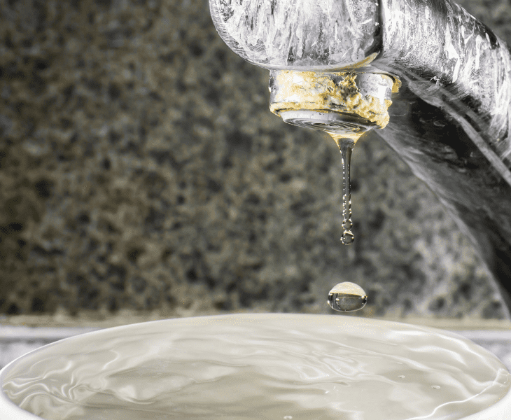 hard water deposit