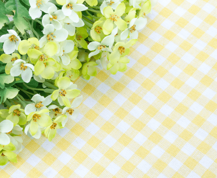 ensure tableclothh looks crisp