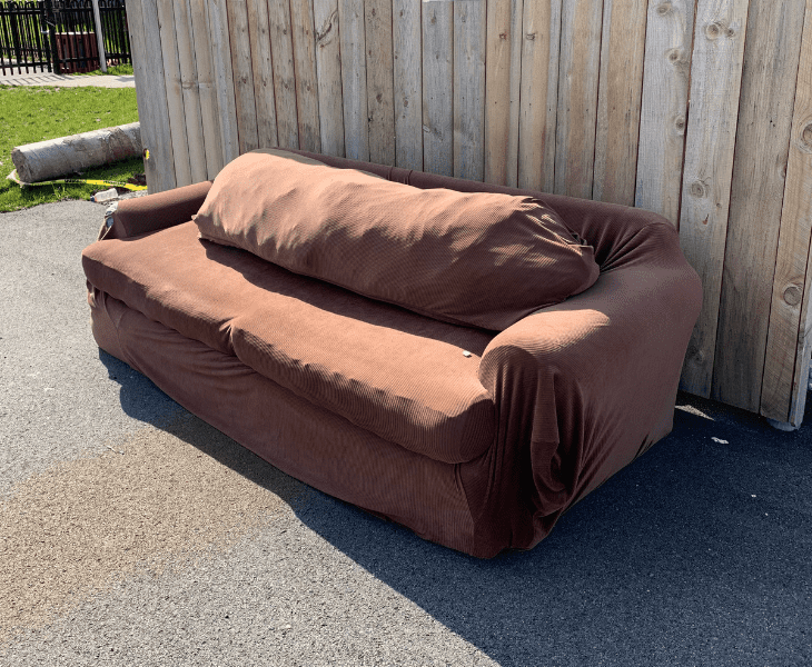 battered old couch