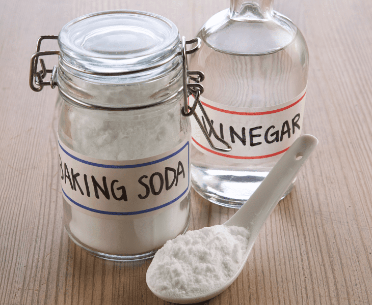 use baking soda and vinegar