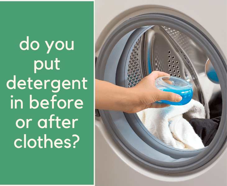put detergent in