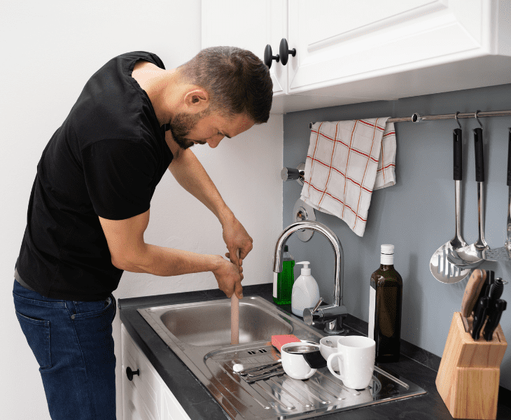 unclog sink