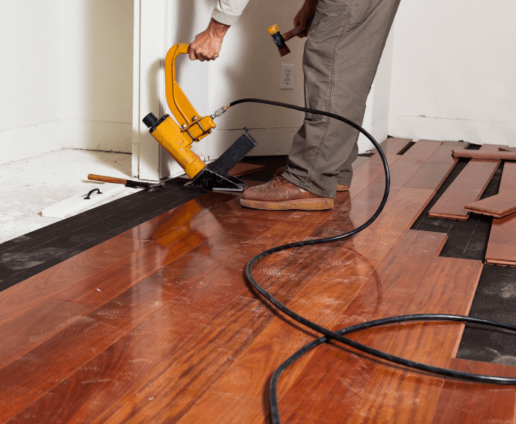 replace wet subfloor
