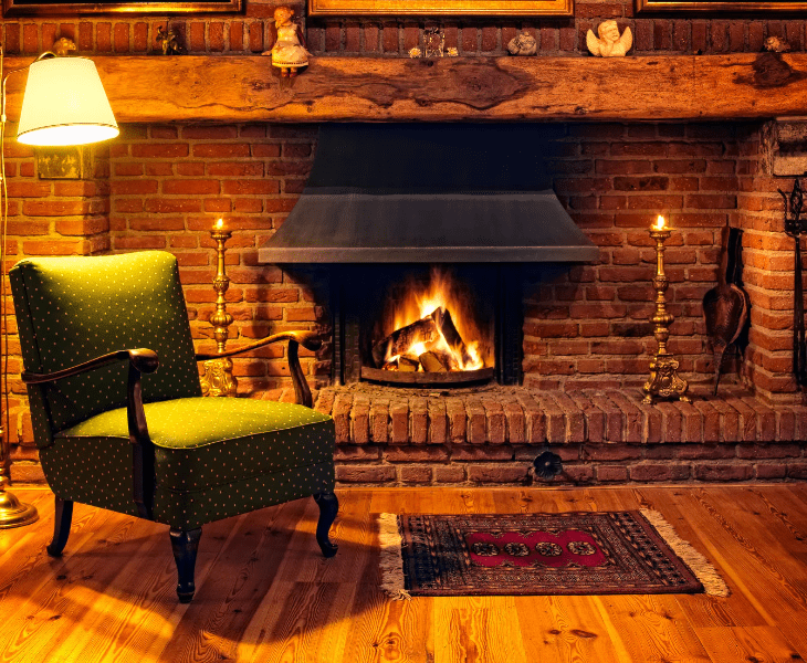 sealing stone fireplace