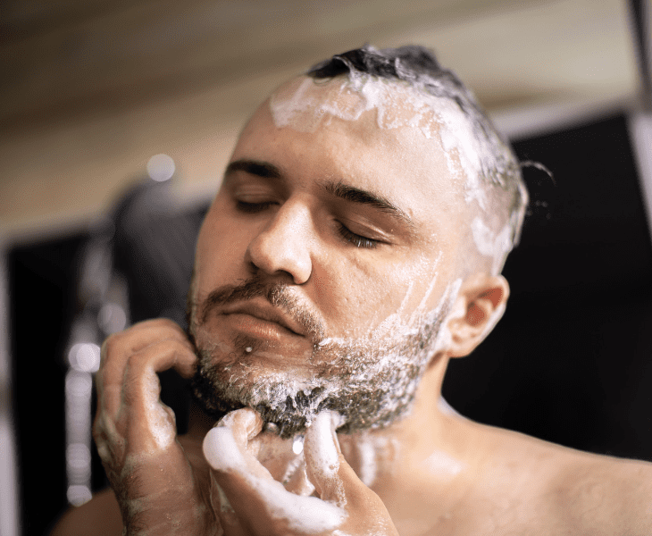 showering before shaving