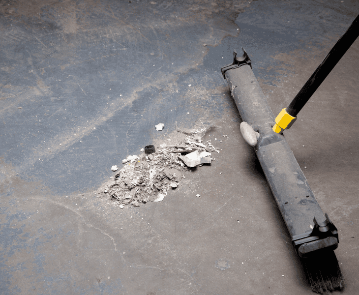 sweep dust