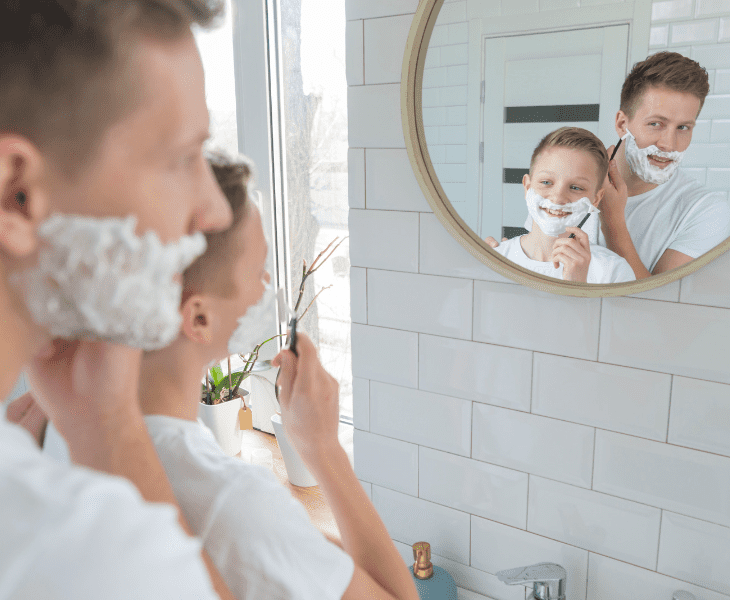 use a mirror