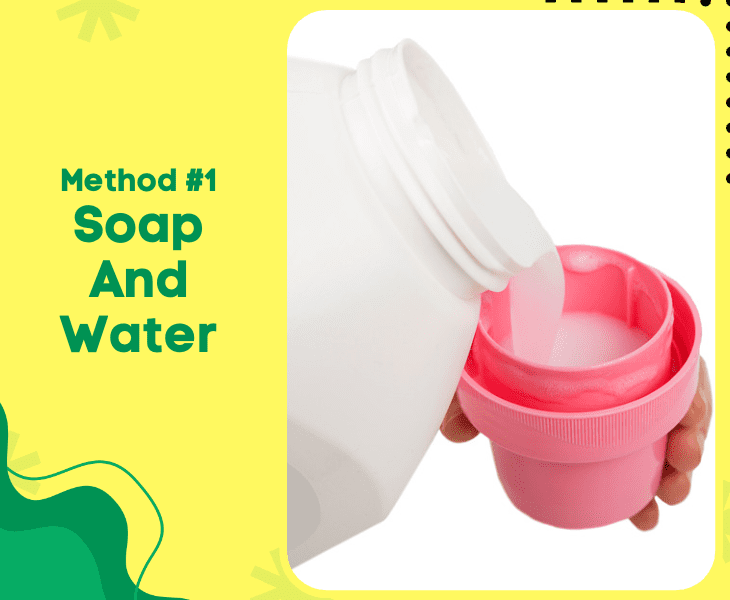 soap and water