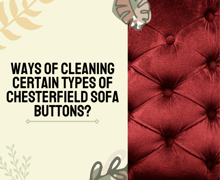 cleaning chesterfield sofa button