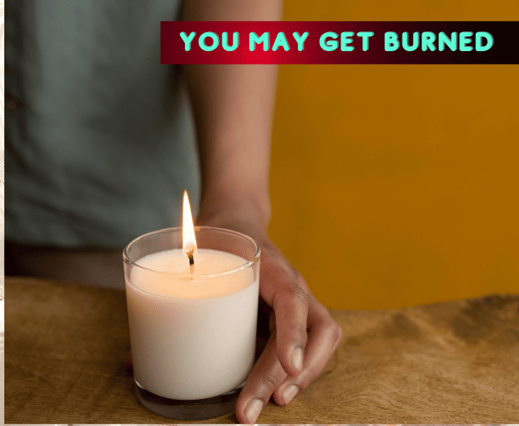 get burned in hand