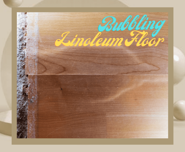 the bubbling linoleum floor