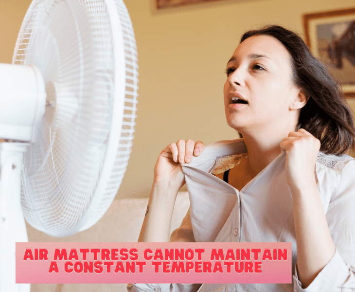 cant maintain constant temperature
