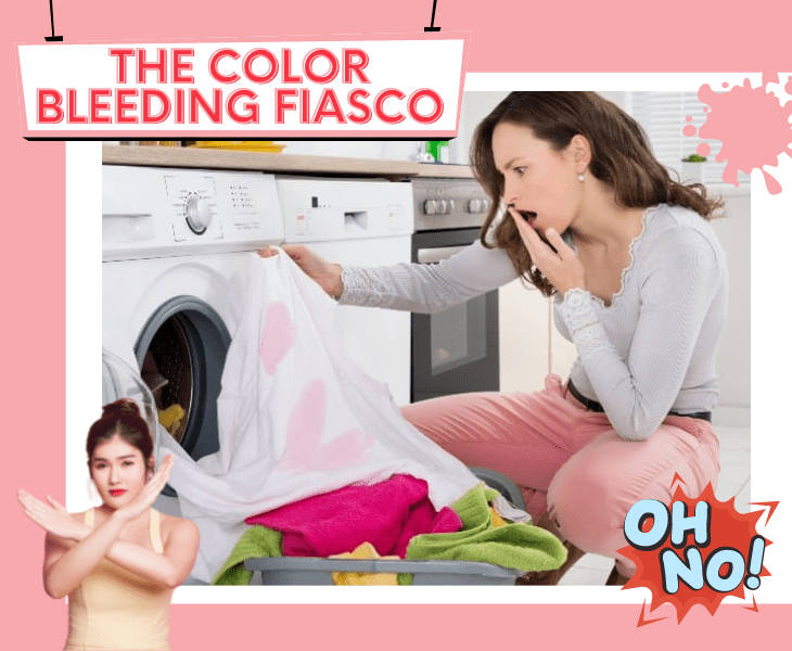 the color bleeding