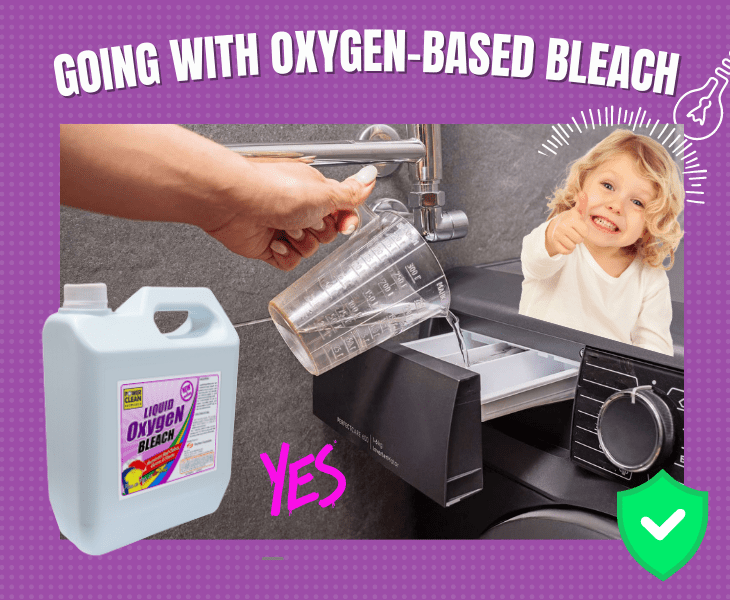 using oxygen based bleach